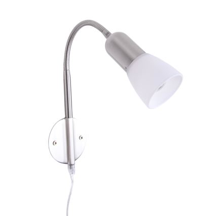 Globo - Lâmpada flexível 1xE14/40W/230V cromo fosco