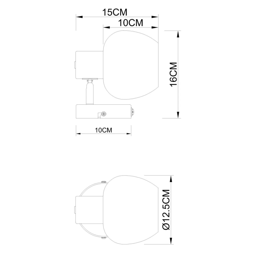 Globo - Spot de parede 1xE27/40W/230V