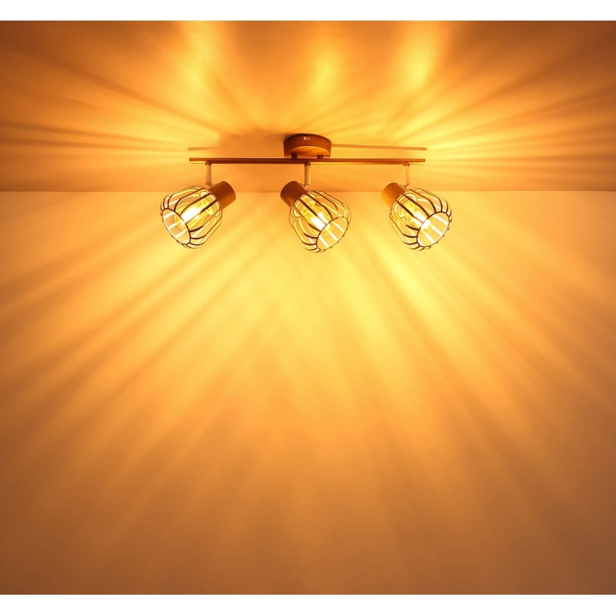 Globo - Candeeiro de tecto com 3 spots 3xE27/40W/230V