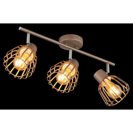 Globo - Candeeiro de tecto com 3 spots 3xE27/40W/230V