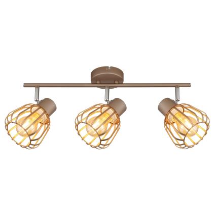 Globo - Candeeiro de tecto com 3 spots 3xE27/40W/230V