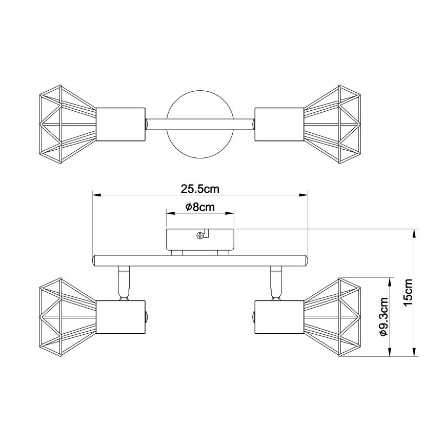 Globo - Foco 2xE14/40W/230V
