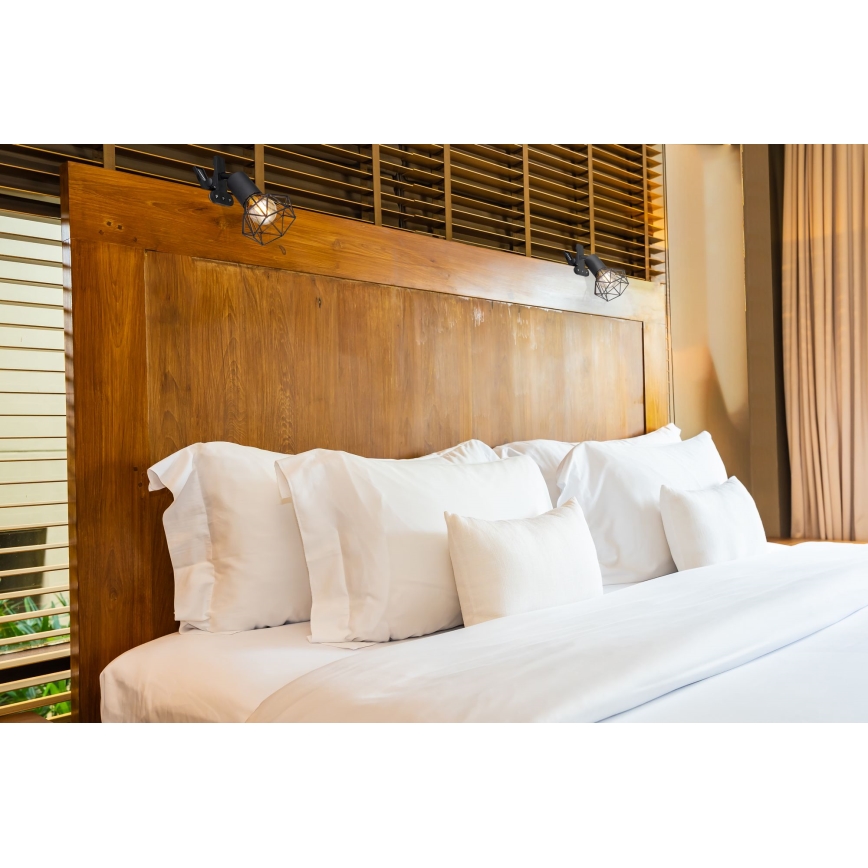 Globo - Candeeiro de parede com clipe 1xE14/40W/230V preto