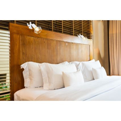 Globo - Candeeiro de parede com clipe 1xE14/40W/230V branco