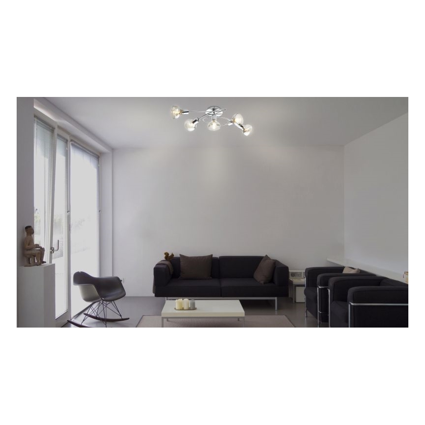 Globo - Candelabro integrado 5xE14/40W/230V