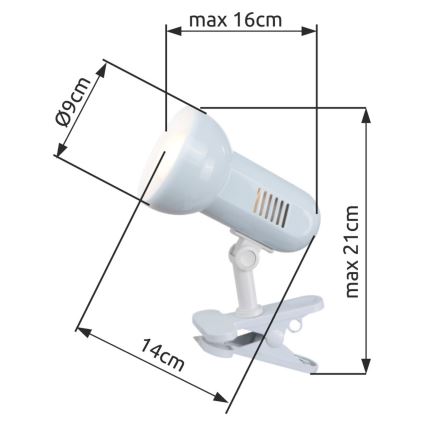 Globo - Lâmpada de mesa 1xE27/40W/230V