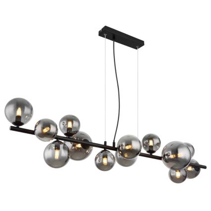 Globo - Candeeiro suspenso LED 13xG9/3,5W/230V fumado/preto