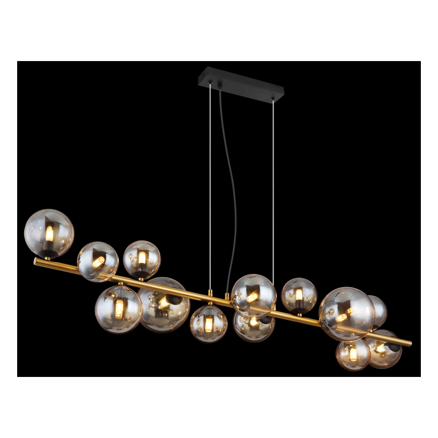 Globo - Lustre LED suspenso por cabo 13xG9/3,5W/230V latão