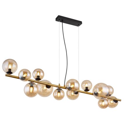 Globo - Lustre LED suspenso por cabo 13xG9/3,5W/230V latão