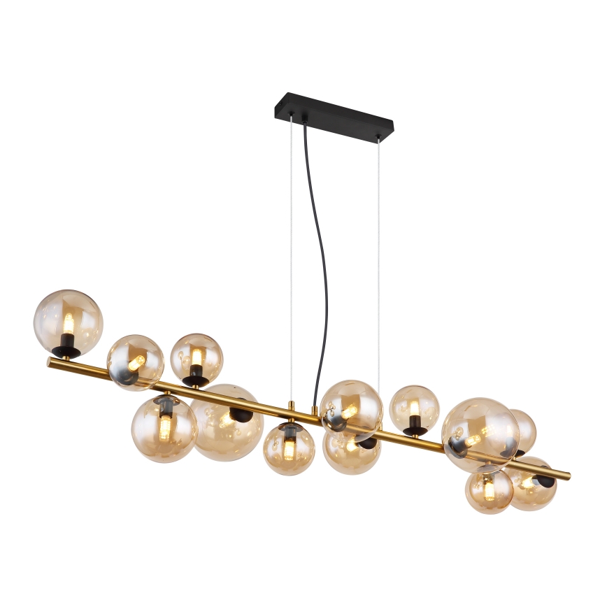 Globo - Lustre LED suspenso por cabo 13xG9/3,5W/230V latão
