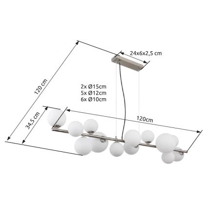 Globo - Candeeiro de chão LED 13xG9/3,5W/230V branco