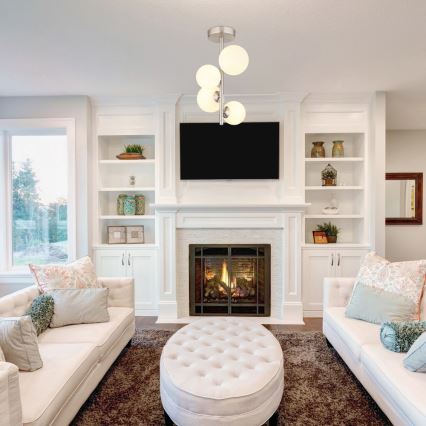 Globo - Candeeiro suspenso LED 4xG9/3W/230V cromado mate