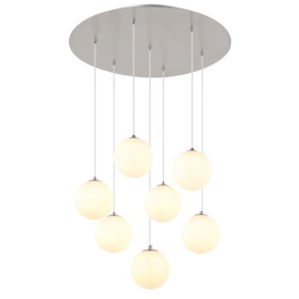 Globo - Candeeiro suspenso LED 7xG9/3,5W/230V branco