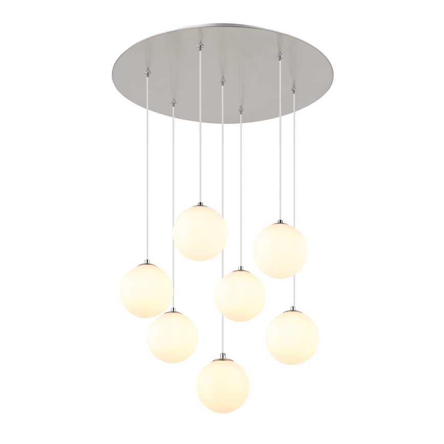 Globo - Candeeiro suspenso LED 7xG9/3,5W/230V branco
