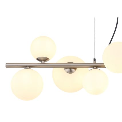 Globo - Candeeiro suspenso LED 9xG9/3W/230V cromado mate