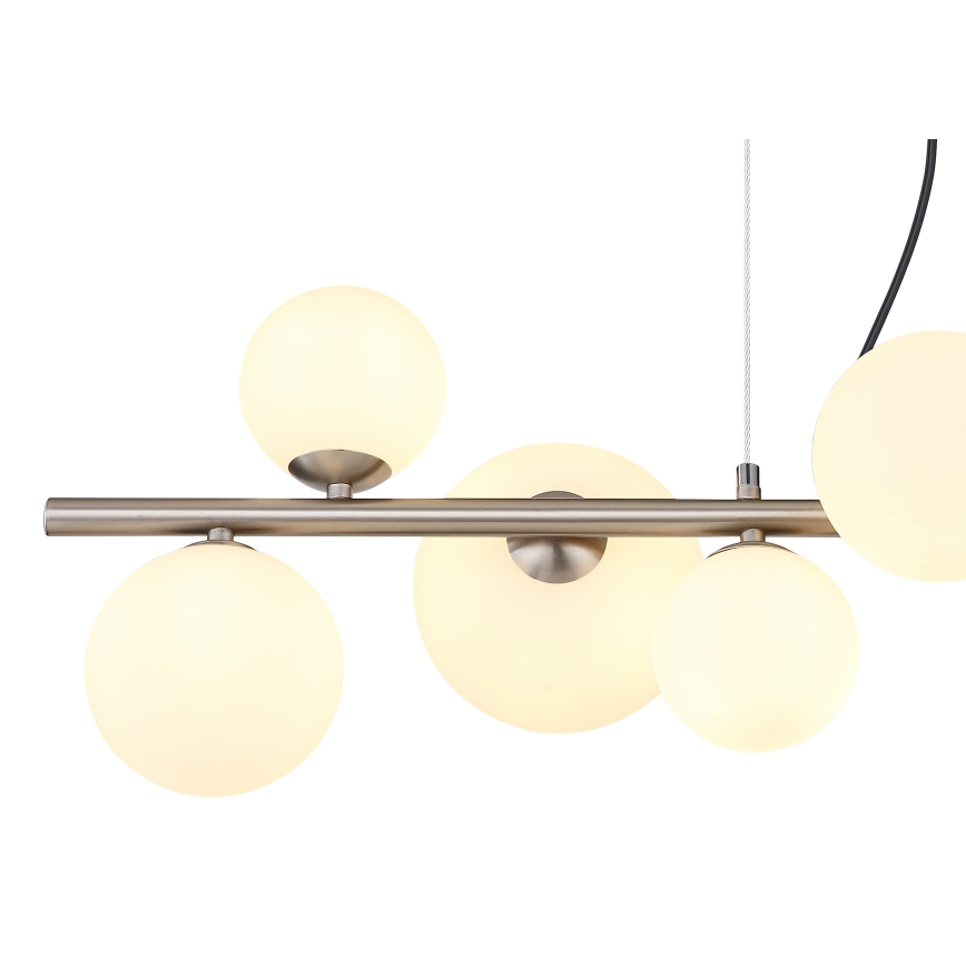 Globo - Candeeiro suspenso LED 9xG9/3W/230V cromado mate