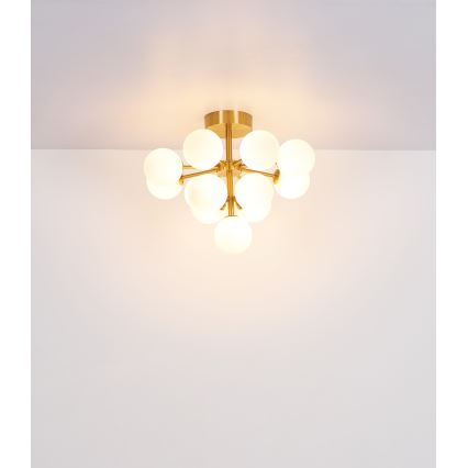 Globo - Candeeiro integrado 13xG9/5W/230V diâmetro 56 cm dourado