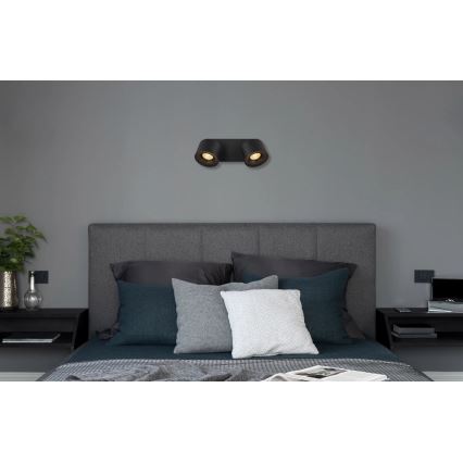 Globo - Foco LED 2xLED/6W/230V preto