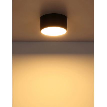 Globo - Candeeiro de tecto LED/12W/230V 3000K Ø 15 cm preto