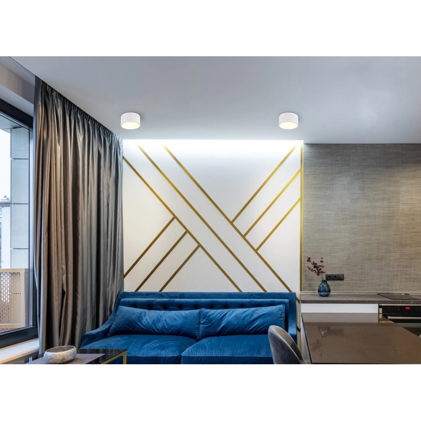 Globo - Candeeiro de tecto LED/12W/230V 3000K, diâmetro 15 cm, branco