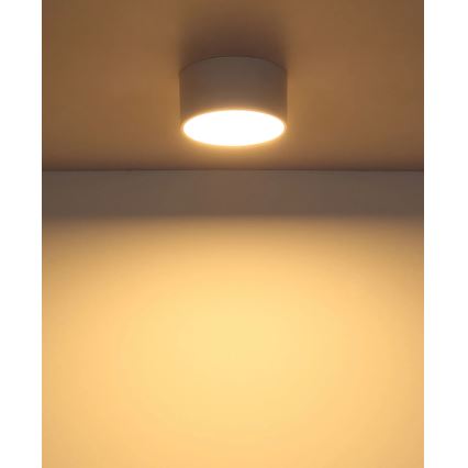 Globo - Candeeiro de tecto LED/12W/230V 3000K, diâmetro 15 cm, branco