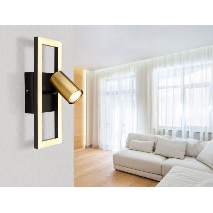 Globo - Foco de parede LED 1xGU10/5W/230V + LED/12W/230V