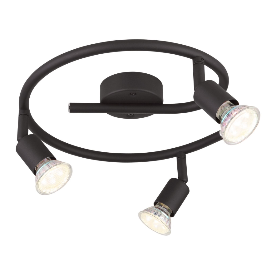 Globo - Foco LED 3xGU10/3W/230V preto