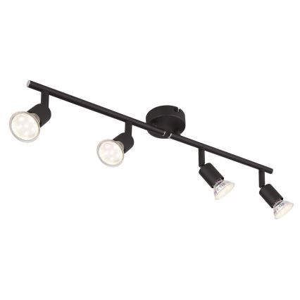 Globo - Foco LED 4xGU10/3W/230V preto