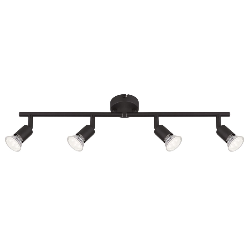 Globo - Foco LED 4xGU10/3W/230V preto