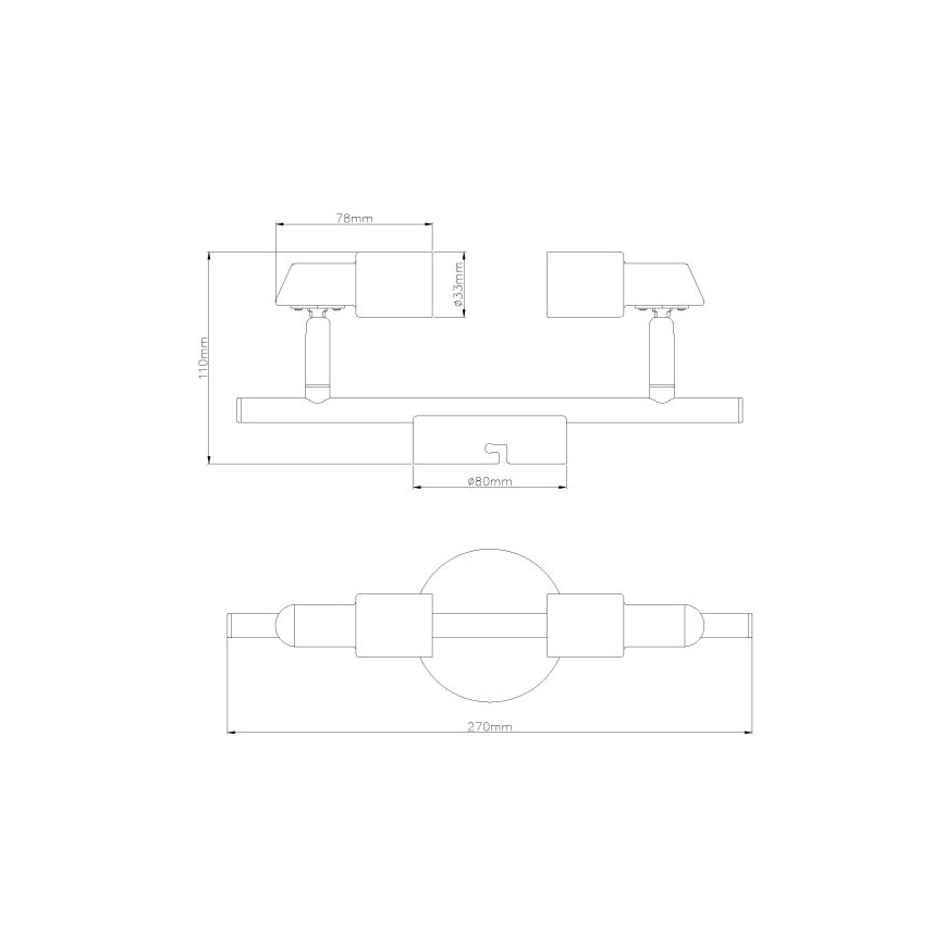 Globo - Foco LED 2xGU10/3W/230V