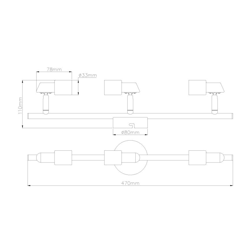 Globo - Foco LED 3xGU10/3W/230V