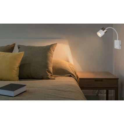 Globo - Foco de parede 1xGU10/25W/230V branco/cromado mate