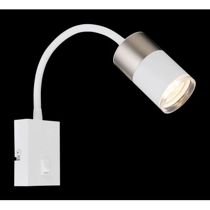 Globo - Foco de parede 1xGU10/25W/230V branco/cromado mate