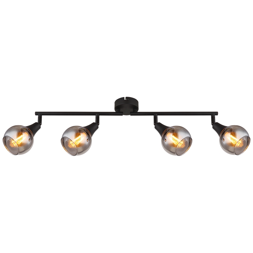 Globo - Foco 4xE14/40W/230V preto