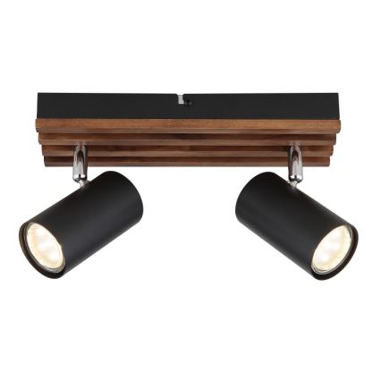 Globo - Foco 2xGU10/25W/230V preto