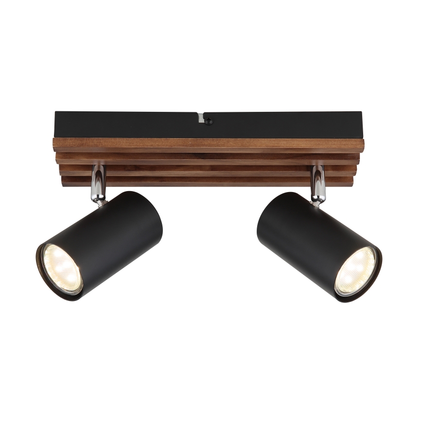 Globo - Foco 2xGU10/25W/230V preto