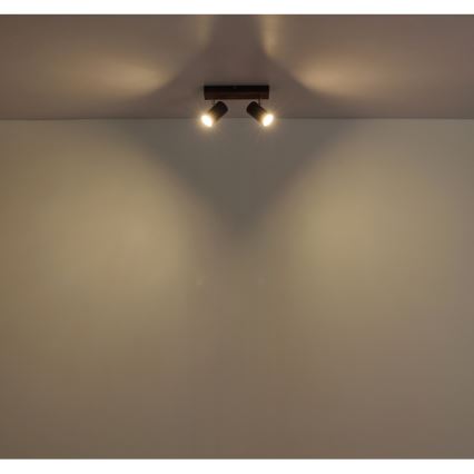 Globo - Foco 2xGU10/25W/230V preto