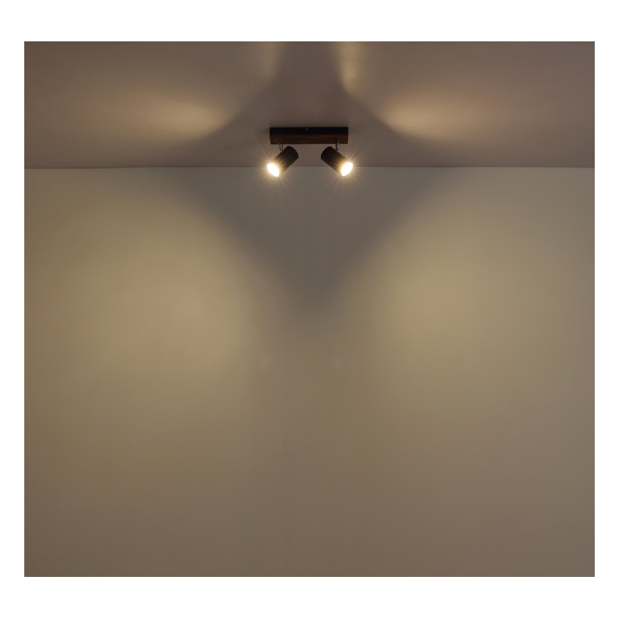 Globo - Foco 2xGU10/25W/230V preto