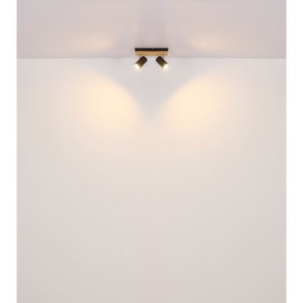 Globo - Foco 2xGU10/25W/230V preto