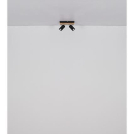 Globo - Foco 2xGU10/25W/230V preto