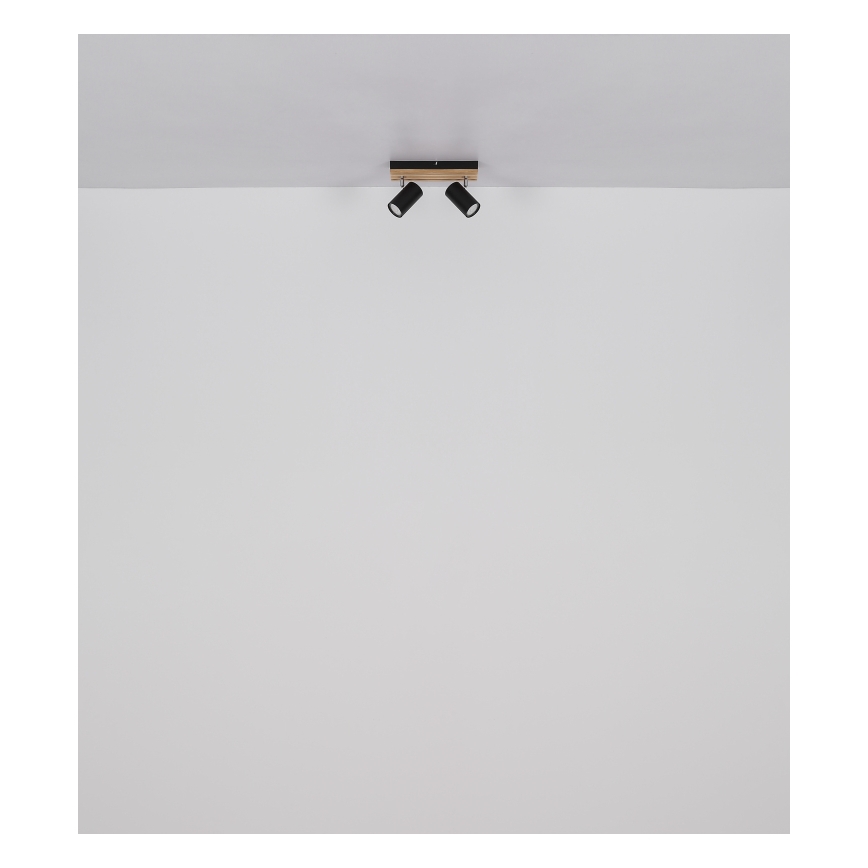 Globo - Foco 2xGU10/25W/230V preto