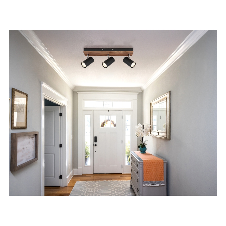 Globo - Foco 3xGU10/25W/230V preto