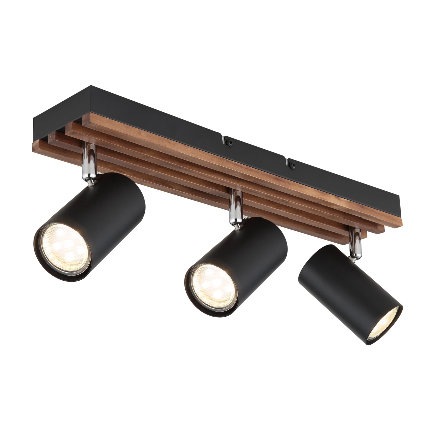 Globo - Foco 3xGU10/25W/230V preto