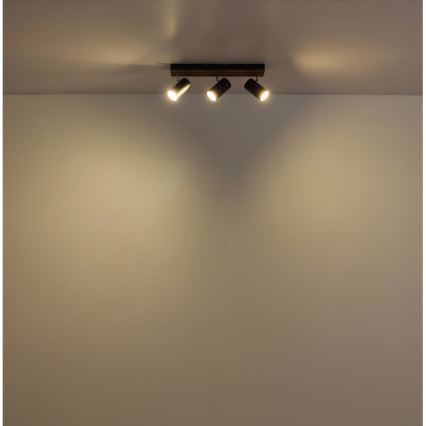 Globo - Foco 3xGU10/25W/230V preto