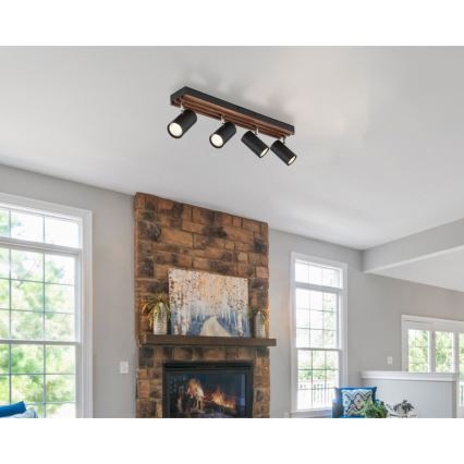 Globo - Foco 4xGU10/25W/230V preto