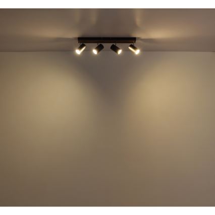 Globo - Foco 4xGU10/25W/230V preto