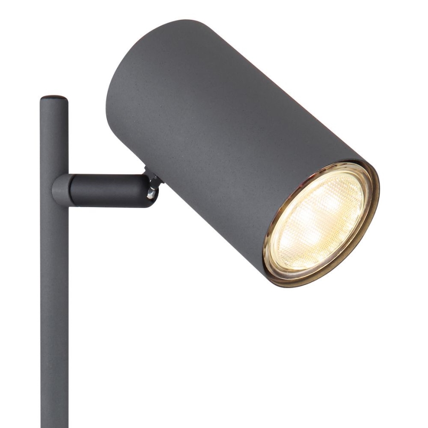 Globo - Candeeiro de mesa 1xGU10/5W/230V cinzento/castanho