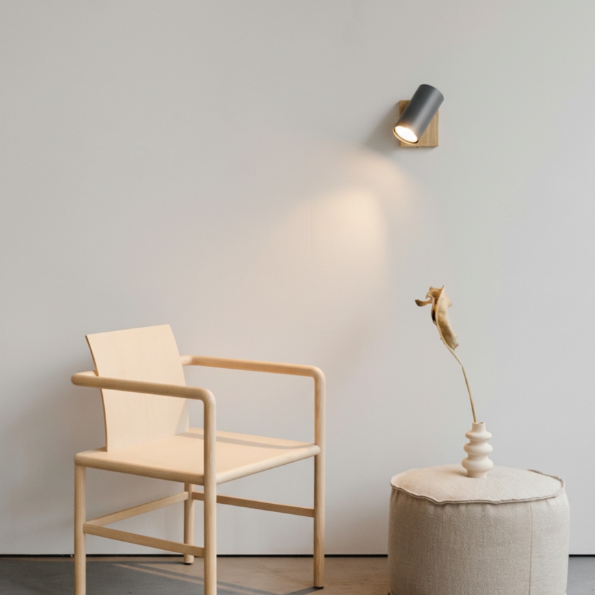 Globo - Foco de parede 1xGU10/25W/230V cinzento/castanho