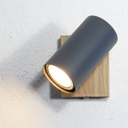 Globo - Foco de parede 1xGU10/25W/230V cinzento/castanho