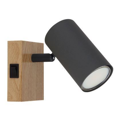 Globo - Foco de parede 1xGU10/25W/230V cinzento/castanho